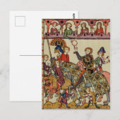 Victorious Knight, 14e eeuw Briefkaart (Voorkant / Achterkant)