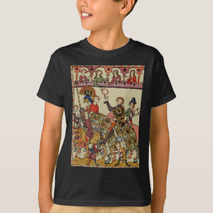 Victorious Knight, 14e eeuw middeleeuwse kunst T-shirt