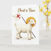 Victorious Sheep Celebration Card Kaart (Gele Bloem)