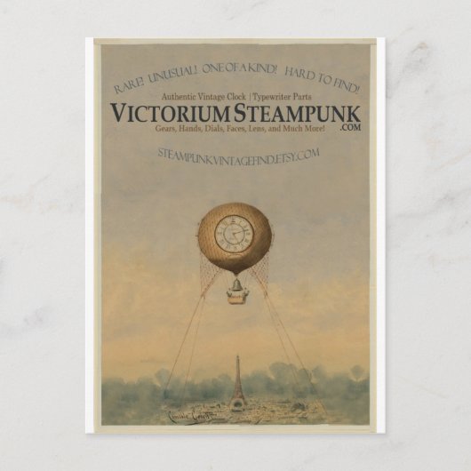 Victorium Steampunk Briefkaart (Voorkant)