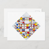 Victory Boogie Woogie, Mondrian Briefkaart (Voorkant / Achterkant)