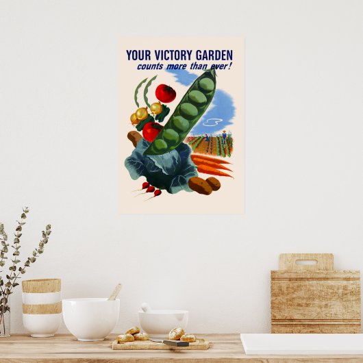 Victory Garden (groot) Poster (Keuken)