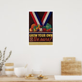 Victory Garden -  patriottisme Poster (Keuken)