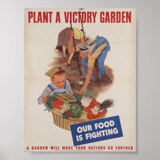 Victory Garden Vintage Poster (Voorkant)