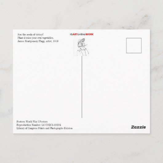 Victory Gardens Briefkaart (Achterkant)