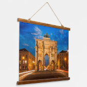 Victory Gate Munich Duitsland Hangend Wandkleed (Gebogen)