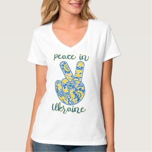 Victory gebaar en het laten van vrede in Oekraïne T-shirt