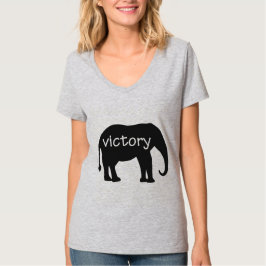 Victory (in een olifantensilhouet) t-shirt