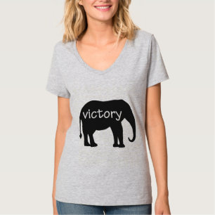 Victory (in een olifantensilhouet) t-shirt