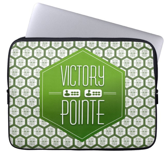 Victory Pointe All-Over Logo Laptop Sleeve (Voorkant)