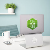 Victory Pointe Hexagon Sticker (Laptop op bureau)