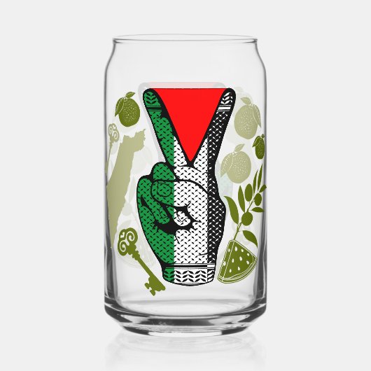 Victory Sign Hand Resistance Red Triangle Symbol (Verso)