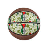 Victory Sign Hand Resistance Red Triangle Symbol Basketbal (Voorkant)