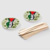 Victory Sign Hand Resistance Red Triangle Symbol Handwaaier (Niet-gemonteerd)