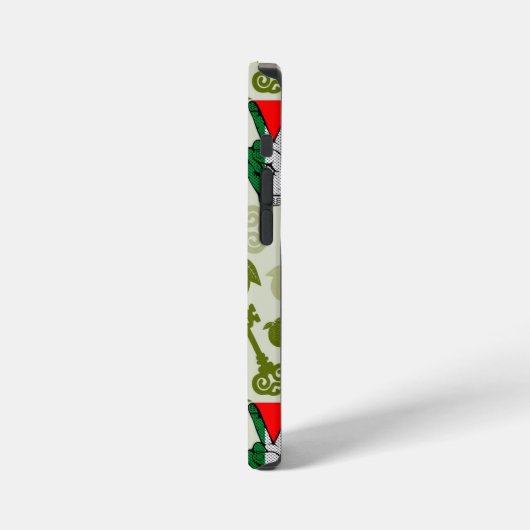 Victory Sign Hand Resistance Red Triangle Symbol iPhone Hoesje (Linkerkant)