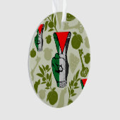 Victory Sign Hand Resistance Red Triangle Symbol Ornament (voorkant)