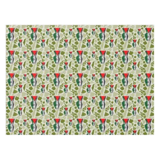 Victory Sign Hand Resistance Red Triangle Symbol Tafelkleed (Voorkant (Horizontaal))