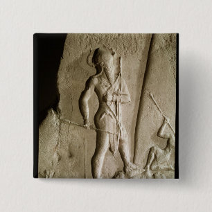 Victory Stele van Naram-Sin Vierkante Button 5,1 Cm