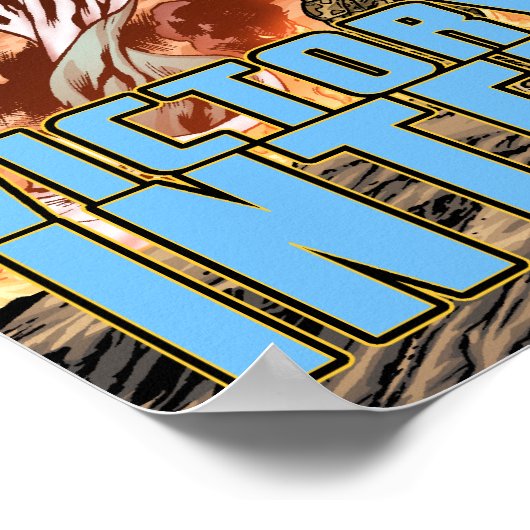 Victory Through Intelligence van Al Rio Poster (Hoek)