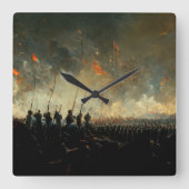 Victory Vierkante Klok (Voorkant)