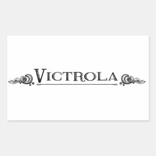 Victrola Rechthoekige sticker