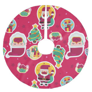 vid face mask santa tree kerstboom rok