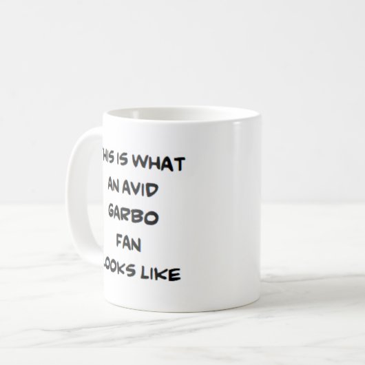 vid garbo fan koffiemok (Voorkant links)