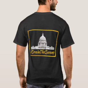 Vidangez le T-shirt de marais de retour imprimé