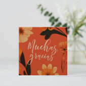 Vide 5,25" Carré plat Carte de remerciements espag (Debout devant)