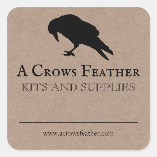 Vide Crow Spell Herb Crystal Étiquettes de produit (Devant)