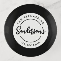 Black White City Ville Lieu Nom Endroit Cercle