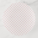 Vide-poche Diamond Shaped Red Heart & Line Art<br><div class="desc">This design features bright red hearts almost connected by diagonal red lines making a diamond shape, or a square rotated 45 degrees. A simple yet bold pattern and theme that doesn't scream romance from the highest mountain, perfectly acceptable as a gift to friends and family as well as in the...</div>