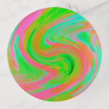 Flèche En Rose Et Vert