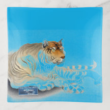 GlassTray Bright-Blue(Tiger Paws)RFPMDesigns ©️ 20