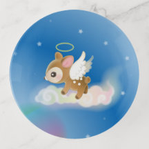 Plaque Angel Deer
