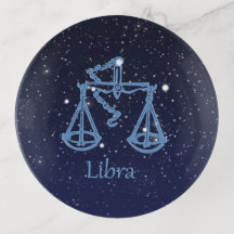 Symbole Libra Constellation et Zodiac avec étoiles