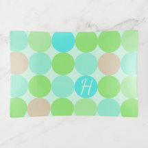 Turquoise Blue, Apple Green et Light Coral Circles