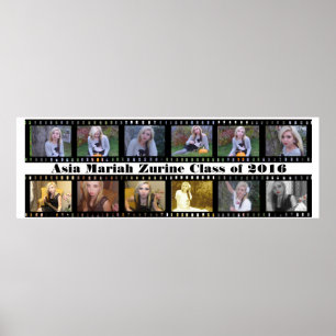 Vidéo Bande de film Vieux photo Poster négatif