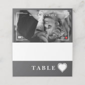 Video Camera Foto Hart bruiloft (Buitenkant ongevouwen)