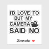 VIDEO CAMERA STICKER (Vel)