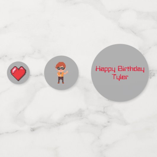 Vidéo Confetti Confetti Table Décor (Devant)