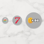 Vidéo Confetti Confetti Table Décor (Derrière)