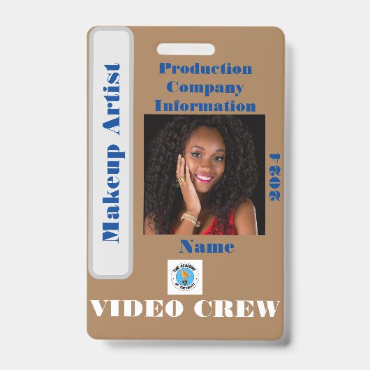 Video Crew-badge Badge (Voorzijde)