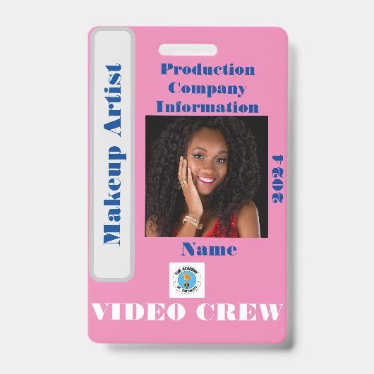 Video Crew-badge Badge (Voorzijde)