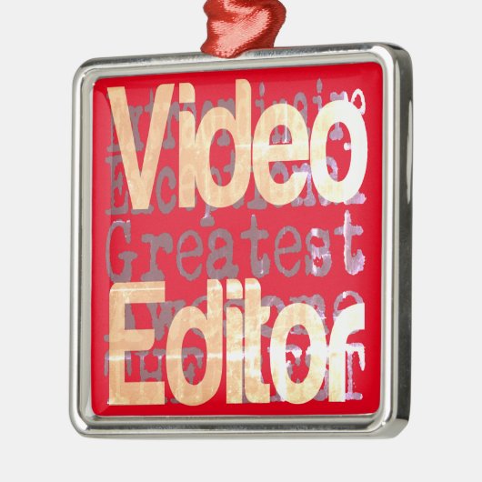 Video Editor Extraordinaire Metalen Ornament (Links)