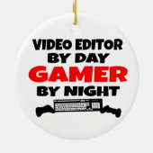 Video-editor Gamer Keramisch Ornament (Achterkant)