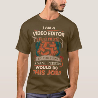 Video Editor Rane Persoon Cadeaupunt T-shirt