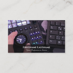 Video-editor visuele effecten specialist digitale  visitekaartje