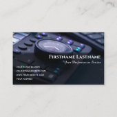 Video-editor visuele effecten specialist digitale visitekaartje (Achterkant)