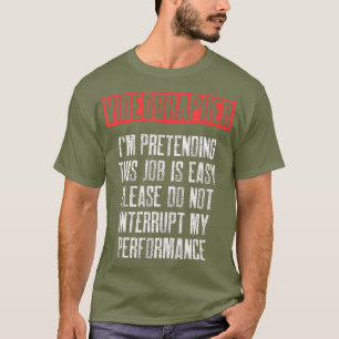 Video-filmmaker voor het doen alsof video t-shirt